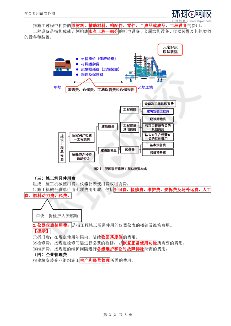 WM_43.投资：第二章第一至二节建筑安装工程费用的组成和计算（一）_监理工程师_2025监理工程师_2025年监理工程师-各大机构_2025年监理-土建目标_机构1-HQ_01.HQ精讲班-李.娜_讲义
