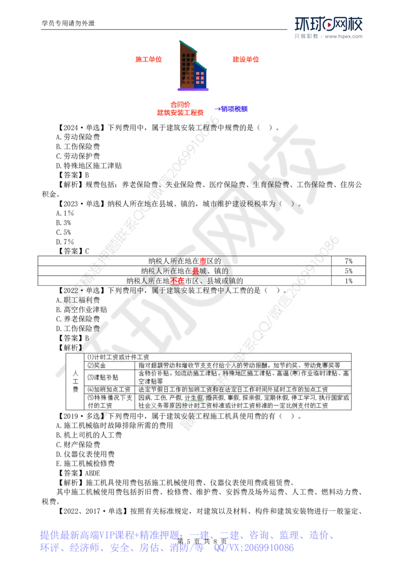 WM_43.投资：第二章第一至二节建筑安装工程费用的组成和计算（一）_监理工程师_2025监理工程师_2025年监理工程师-各大机构_2025年监理-土建目标_机构1-HQ_01.HQ精讲班-李.娜_讲义