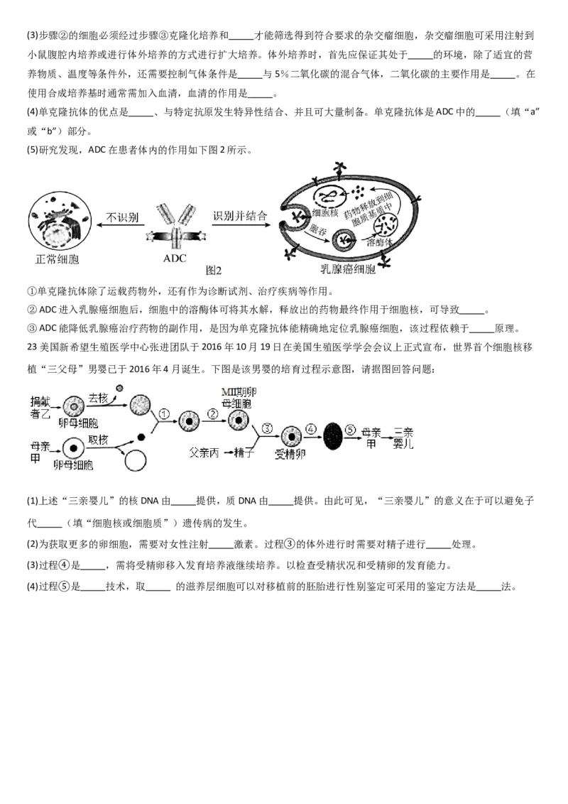 河北省保定市唐县第一中学2024-2025学年高二下学期4月期中生物学试题（含答案）_2024-2025高二（7-7月题库）_2025年04月试卷(1)_0409河北省唐县第一中学2024-2025学年高二下学期4月期中