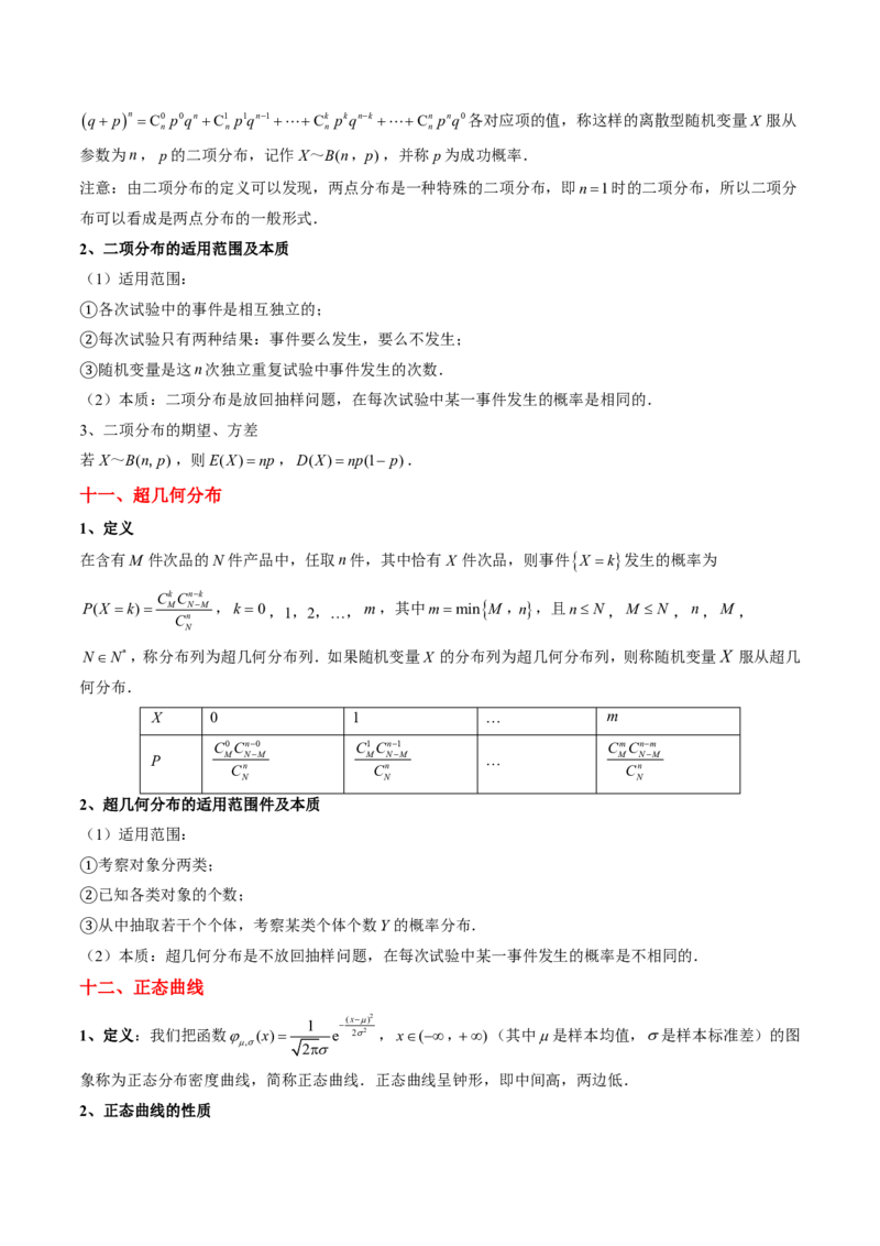专题11概率（4大考向真题解读）-原卷版_2024-2025高三（6-6月题库）_2024年08月试卷_08202025版《真题题源解密-专题分类》数学