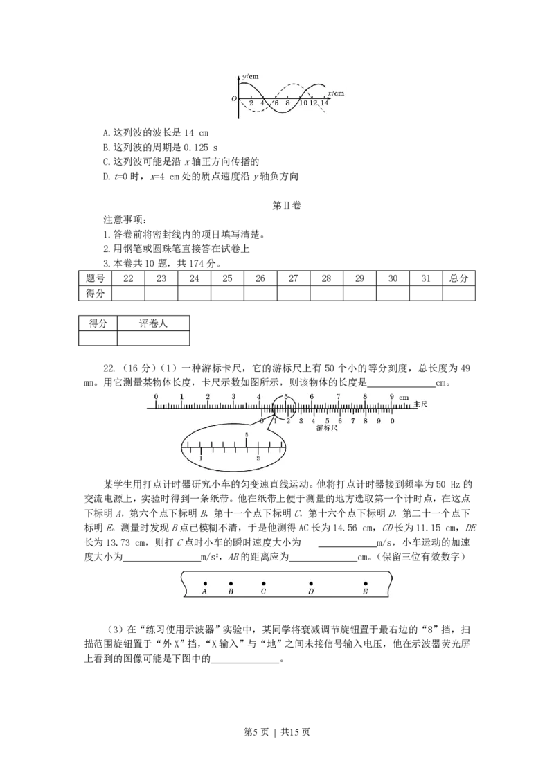 2007年天津高考理科综合真题及答案_化学高考真题试卷_旧1990-2007&middot;高考化学真题_1990-2007&middot;高考化学真题&middot;PDF_2001-2007年各地理综历年真题_天津