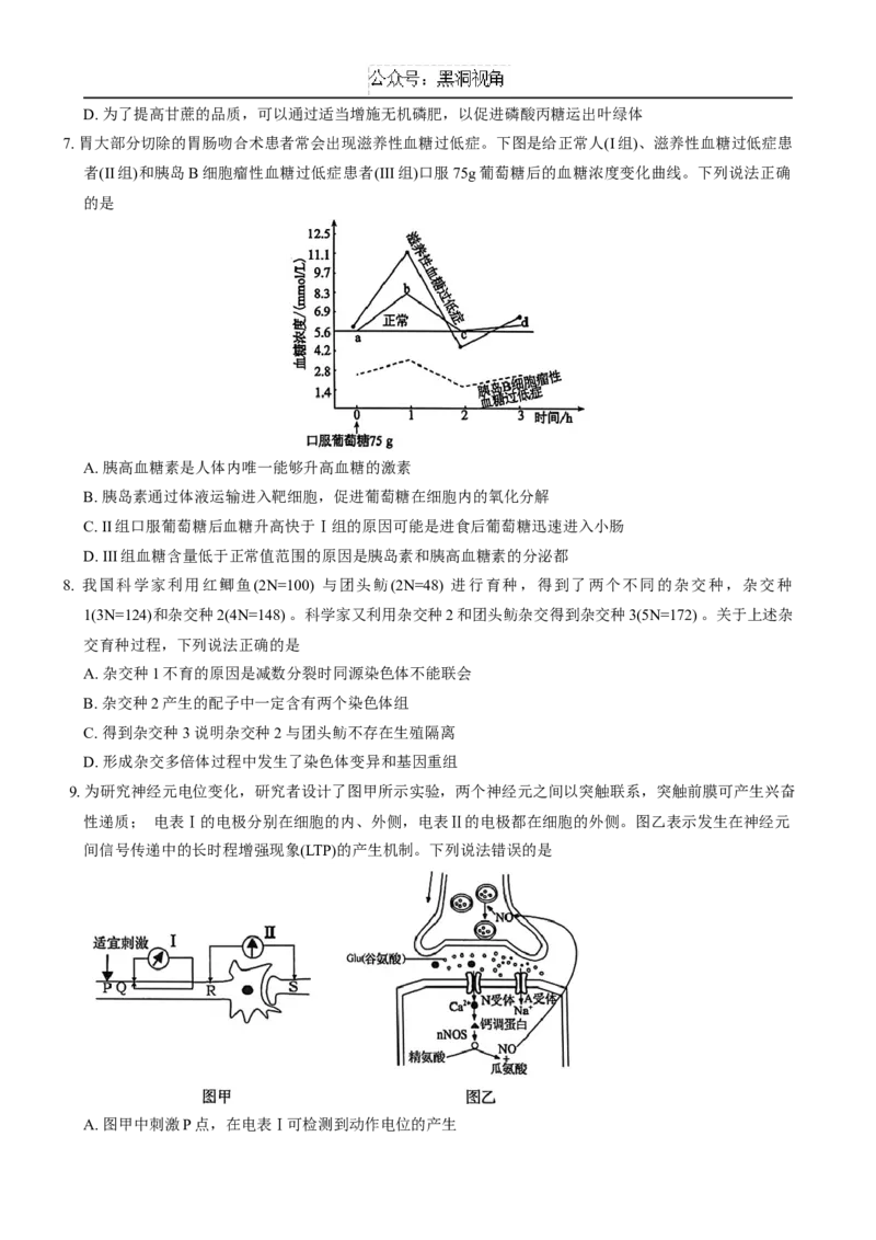 山东省青岛市2024---2025学年高三上学期期初考试生物试题+答案_2024-2025高三（6-6月题库）_2024年09月试卷_0913山东省青岛市2024年高三年级上学期9月期初调研检测