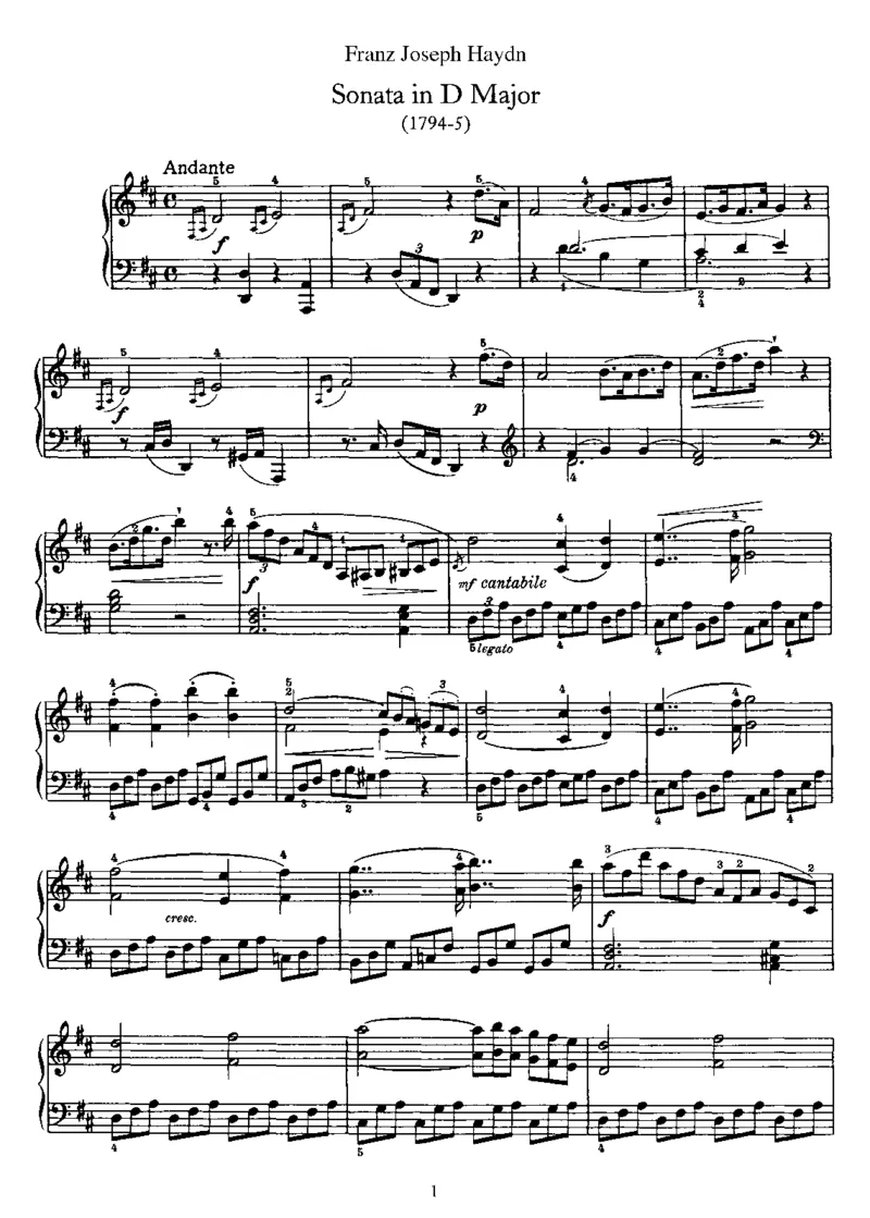 PianoSonataNo51inD_NoRestriction_一万首著名钢琴曲谱哈农贝多芬合集视频教学电子版高清无水印可打印_1古典钢琴知名音乐家谱_海顿钢琴谱全集_奏鸣曲