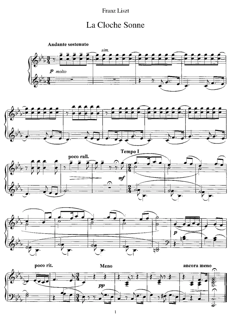 LaClocheSonne_一万首著名钢琴曲谱哈农贝多芬合集视频教学电子版高清无水印可打印_1古典钢琴知名音乐家谱_李斯特钢琴谱全集_其他作品