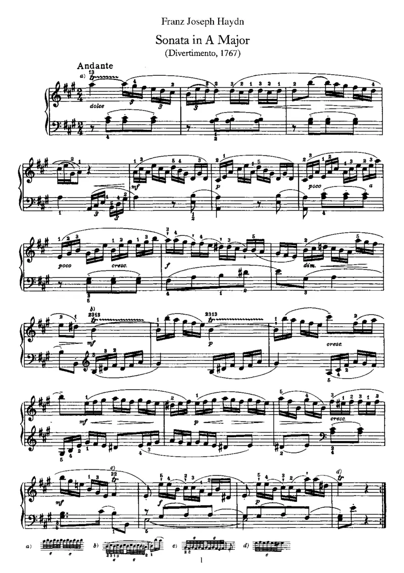 PianoSonataNo12inA_NoRestriction_一万首著名钢琴曲谱哈农贝多芬合集视频教学电子版高清无水印可打印_1古典钢琴知名音乐家谱_海顿钢琴谱全集_奏鸣曲