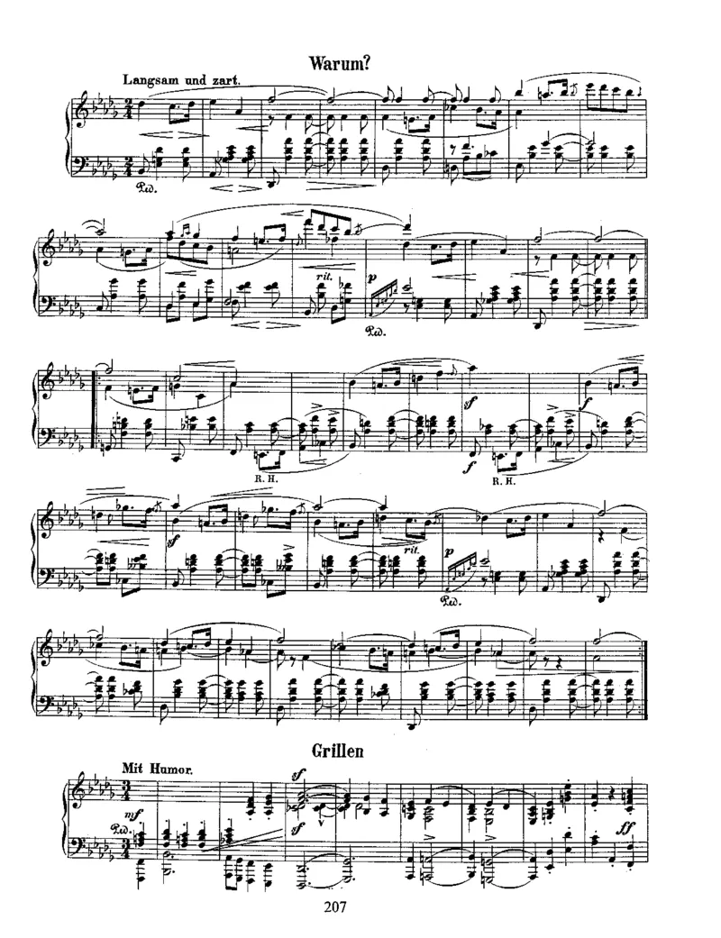 Schumann-Phantasiestucke(FantasyPieces),Op.12_一万首著名钢琴曲谱哈农贝多芬合集视频教学电子版高清无水印可打印_1古典钢琴知名音乐家谱_舒曼钢琴谱全集_WORKS