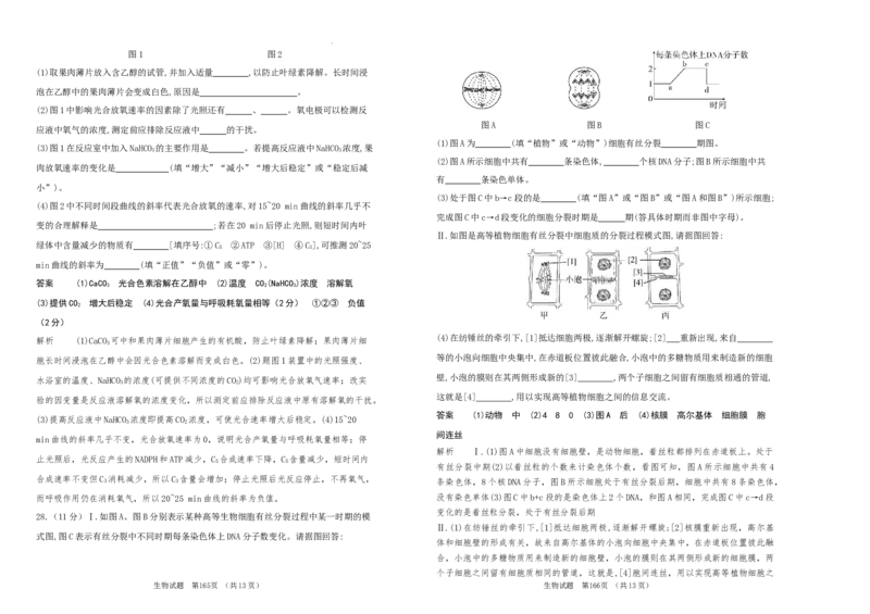 吉林省长春市外国语学校2024届高三上学期期中考试生物(1)_2023年11月_01每日更新_07号_2024届吉林省长春市外国语学校高三上学期期中考试