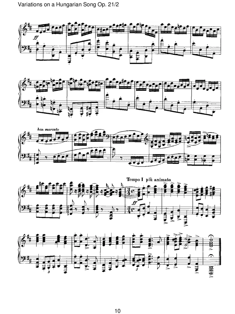VariationsonaHungarianSongOp.21_2_一万首著名钢琴曲谱哈农贝多芬合集视频教学电子版高清无水印可打印_1古典钢琴知名音乐家谱_勃拉姆斯钢琴谱全集_II.Variations