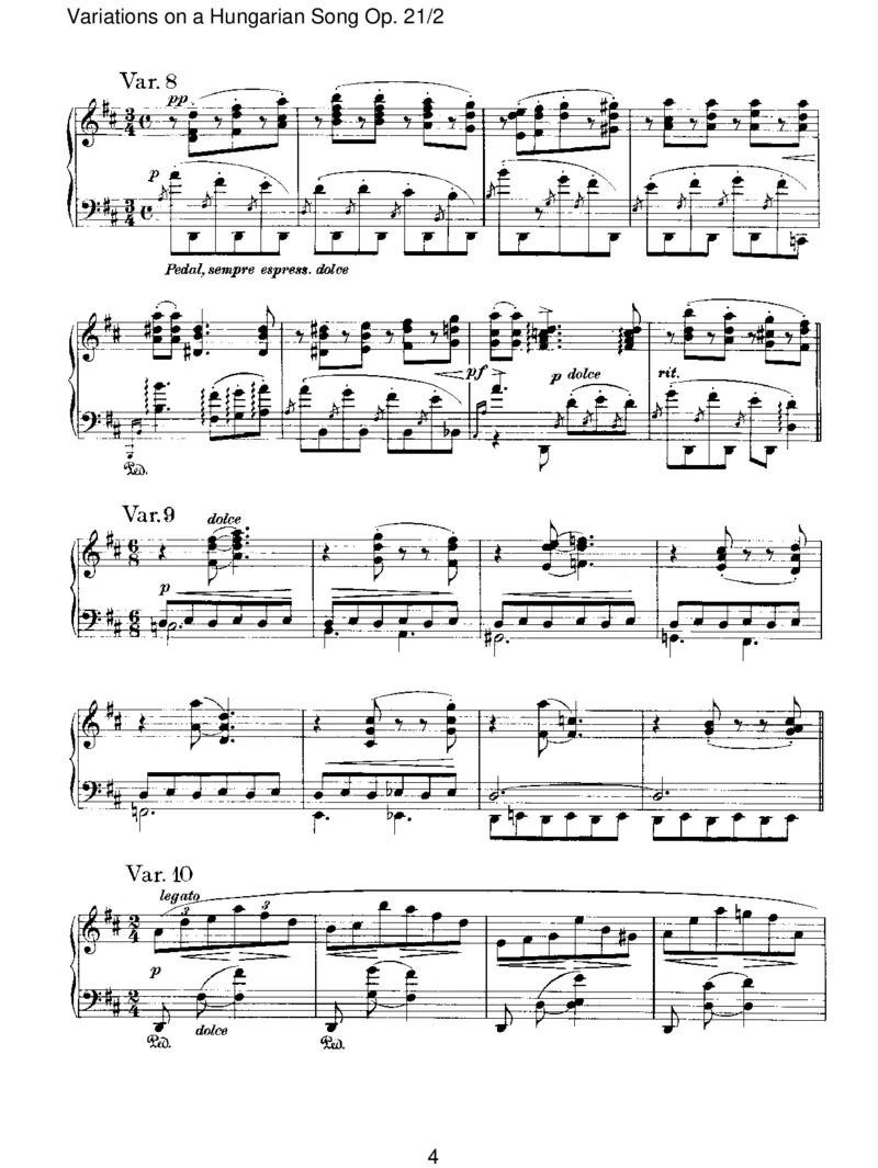 VariationsonaHungarianSongOp.21_2_一万首著名钢琴曲谱哈农贝多芬合集视频教学电子版高清无水印可打印_1古典钢琴知名音乐家谱_勃拉姆斯钢琴谱全集_II.Variations