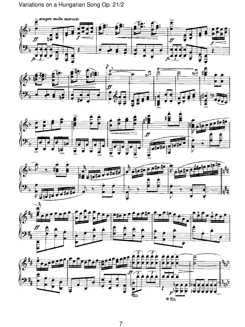 VariationsonaHungarianSongOp.21_2_一万首著名钢琴曲谱哈农贝多芬合集视频教学电子版高清无水印可打印_1古典钢琴知名音乐家谱_勃拉姆斯钢琴谱全集_II.Variations