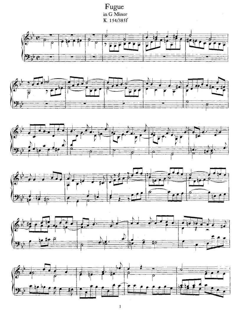 Fugueing,K154_一万首著名钢琴曲谱哈农贝多芬合集视频教学电子版高清无水印可打印_1古典钢琴知名音乐家谱_莫扎特钢琴谱全集_0312095926_其他