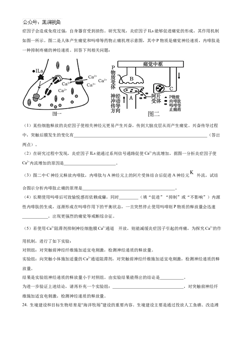 山东省济南第一中学2024-2025学年高三上学期期中学情检测试题生物_2024-2025高三（6-6月题库）_2024年12月试卷_1205山东省济南第一中学2024-2025学年高三上学期期中学情检测（全科）