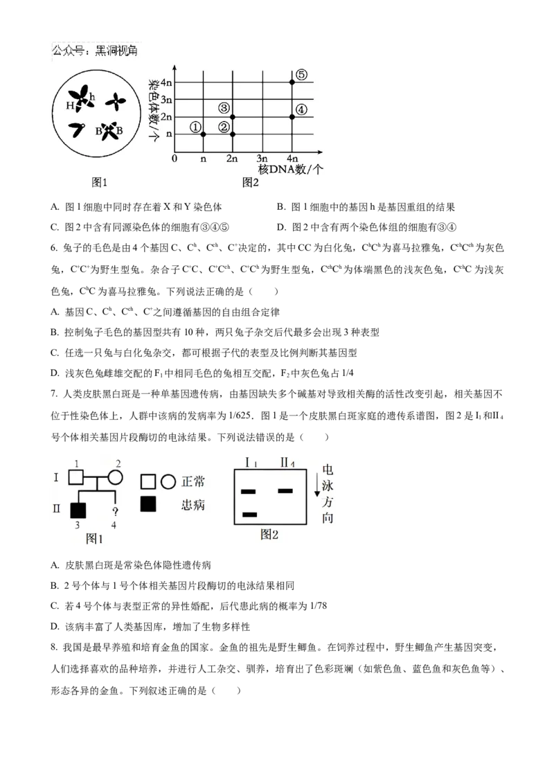 山东省济南第一中学2024-2025学年高三上学期期中学情检测试题生物_2024-2025高三（6-6月题库）_2024年12月试卷_1205山东省济南第一中学2024-2025学年高三上学期期中学情检测（全科）