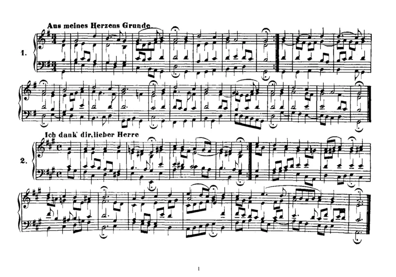 Four-PartChorales_一万首著名钢琴曲谱哈农贝多芬合集视频教学电子版高清无水印可打印_1古典钢琴知名音乐家谱_巴赫钢琴谱全集