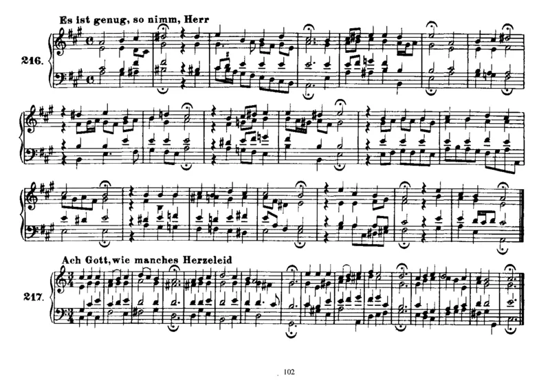 Four-PartChorales_一万首著名钢琴曲谱哈农贝多芬合集视频教学电子版高清无水印可打印_1古典钢琴知名音乐家谱_巴赫钢琴谱全集