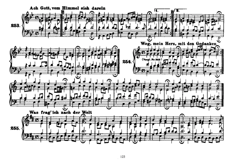 Four-PartChorales_一万首著名钢琴曲谱哈农贝多芬合集视频教学电子版高清无水印可打印_1古典钢琴知名音乐家谱_巴赫钢琴谱全集