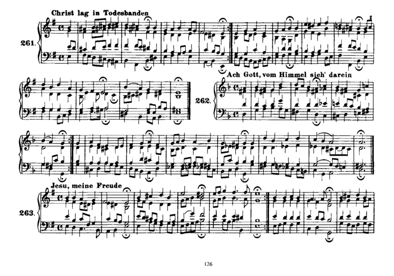 Four-PartChorales_一万首著名钢琴曲谱哈农贝多芬合集视频教学电子版高清无水印可打印_1古典钢琴知名音乐家谱_巴赫钢琴谱全集