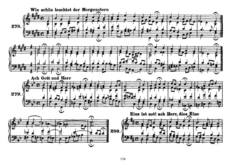 Four-PartChorales_一万首著名钢琴曲谱哈农贝多芬合集视频教学电子版高清无水印可打印_1古典钢琴知名音乐家谱_巴赫钢琴谱全集