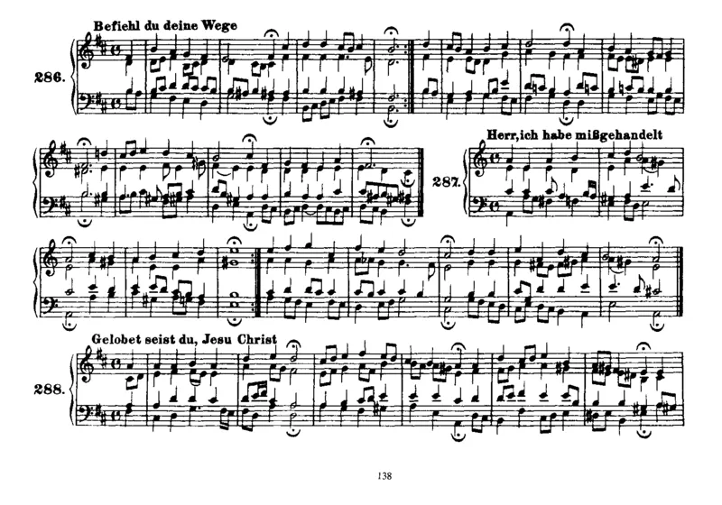 Four-PartChorales_一万首著名钢琴曲谱哈农贝多芬合集视频教学电子版高清无水印可打印_1古典钢琴知名音乐家谱_巴赫钢琴谱全集