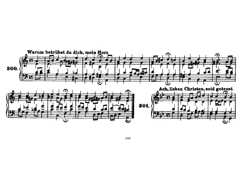 Four-PartChorales_一万首著名钢琴曲谱哈农贝多芬合集视频教学电子版高清无水印可打印_1古典钢琴知名音乐家谱_巴赫钢琴谱全集