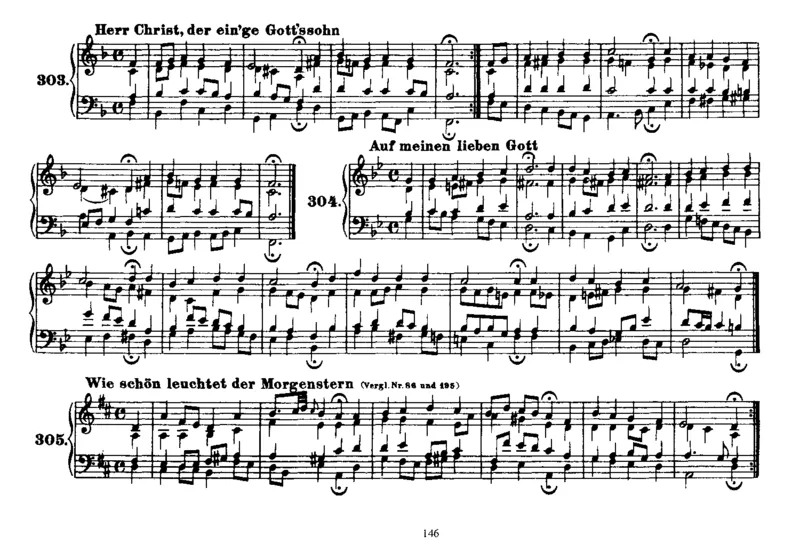 Four-PartChorales_一万首著名钢琴曲谱哈农贝多芬合集视频教学电子版高清无水印可打印_1古典钢琴知名音乐家谱_巴赫钢琴谱全集