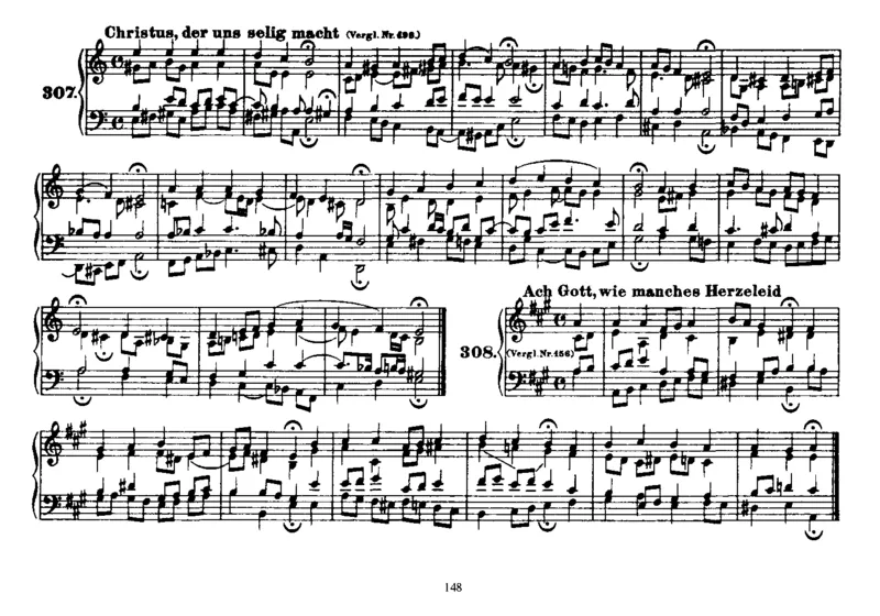 Four-PartChorales_一万首著名钢琴曲谱哈农贝多芬合集视频教学电子版高清无水印可打印_1古典钢琴知名音乐家谱_巴赫钢琴谱全集