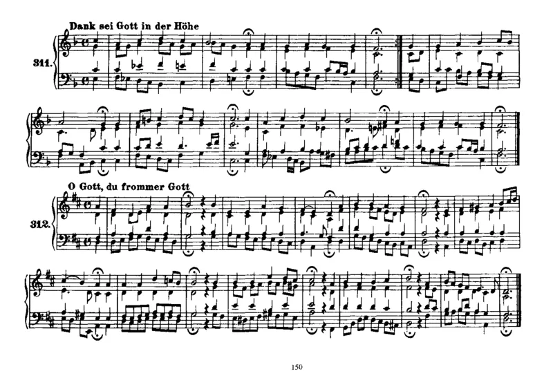 Four-PartChorales_一万首著名钢琴曲谱哈农贝多芬合集视频教学电子版高清无水印可打印_1古典钢琴知名音乐家谱_巴赫钢琴谱全集