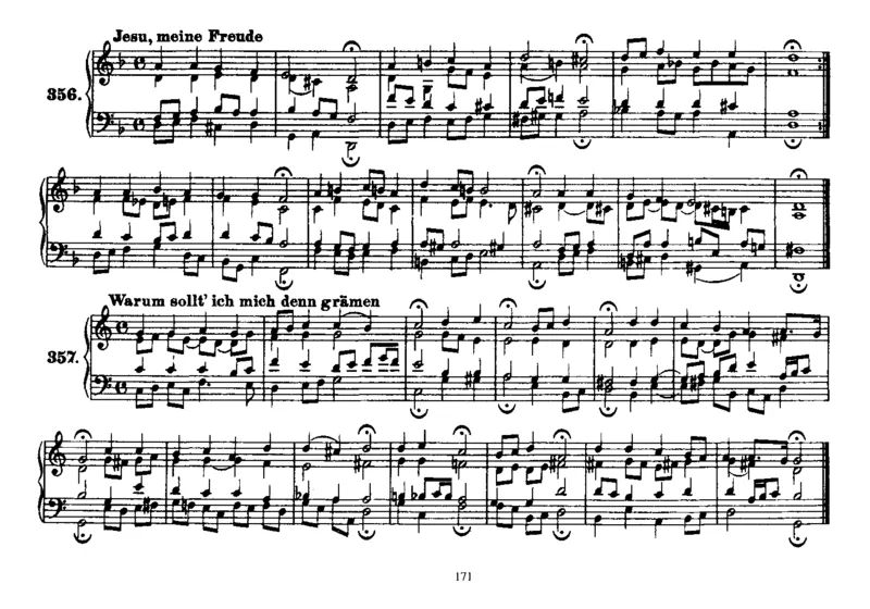 Four-PartChorales_一万首著名钢琴曲谱哈农贝多芬合集视频教学电子版高清无水印可打印_1古典钢琴知名音乐家谱_巴赫钢琴谱全集