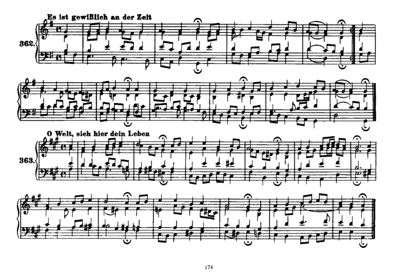 Four-PartChorales_一万首著名钢琴曲谱哈农贝多芬合集视频教学电子版高清无水印可打印_1古典钢琴知名音乐家谱_巴赫钢琴谱全集