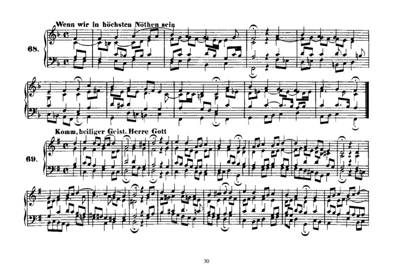 Four-PartChorales_一万首著名钢琴曲谱哈农贝多芬合集视频教学电子版高清无水印可打印_1古典钢琴知名音乐家谱_巴赫钢琴谱全集