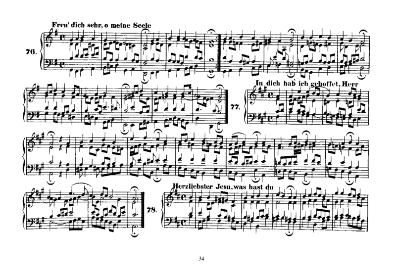 Four-PartChorales_一万首著名钢琴曲谱哈农贝多芬合集视频教学电子版高清无水印可打印_1古典钢琴知名音乐家谱_巴赫钢琴谱全集