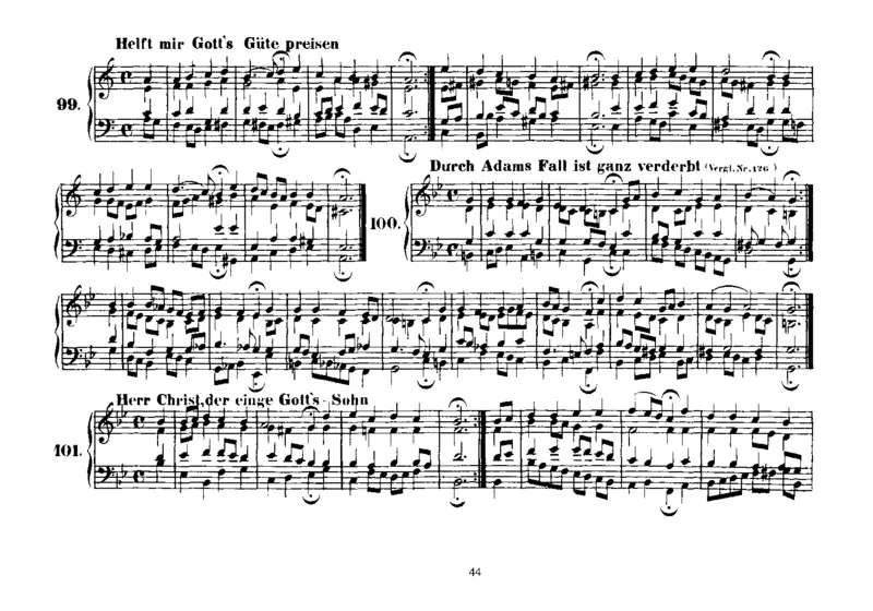 Four-PartChorales_一万首著名钢琴曲谱哈农贝多芬合集视频教学电子版高清无水印可打印_1古典钢琴知名音乐家谱_巴赫钢琴谱全集