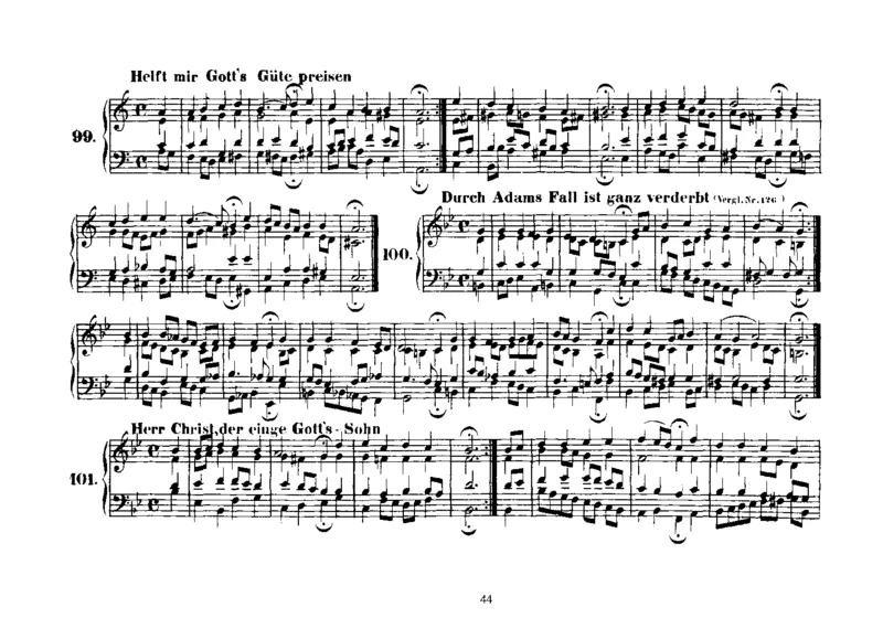 Four-PartChorales_一万首著名钢琴曲谱哈农贝多芬合集视频教学电子版高清无水印可打印_1古典钢琴知名音乐家谱_巴赫钢琴谱全集