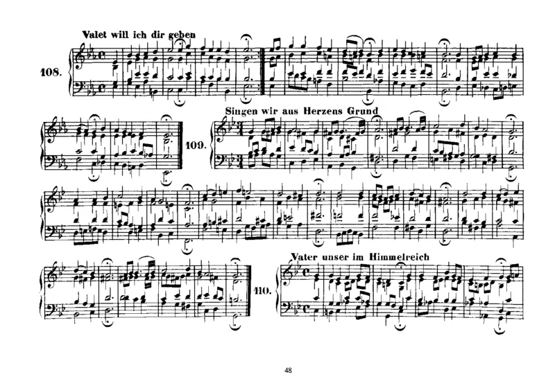 Four-PartChorales_一万首著名钢琴曲谱哈农贝多芬合集视频教学电子版高清无水印可打印_1古典钢琴知名音乐家谱_巴赫钢琴谱全集