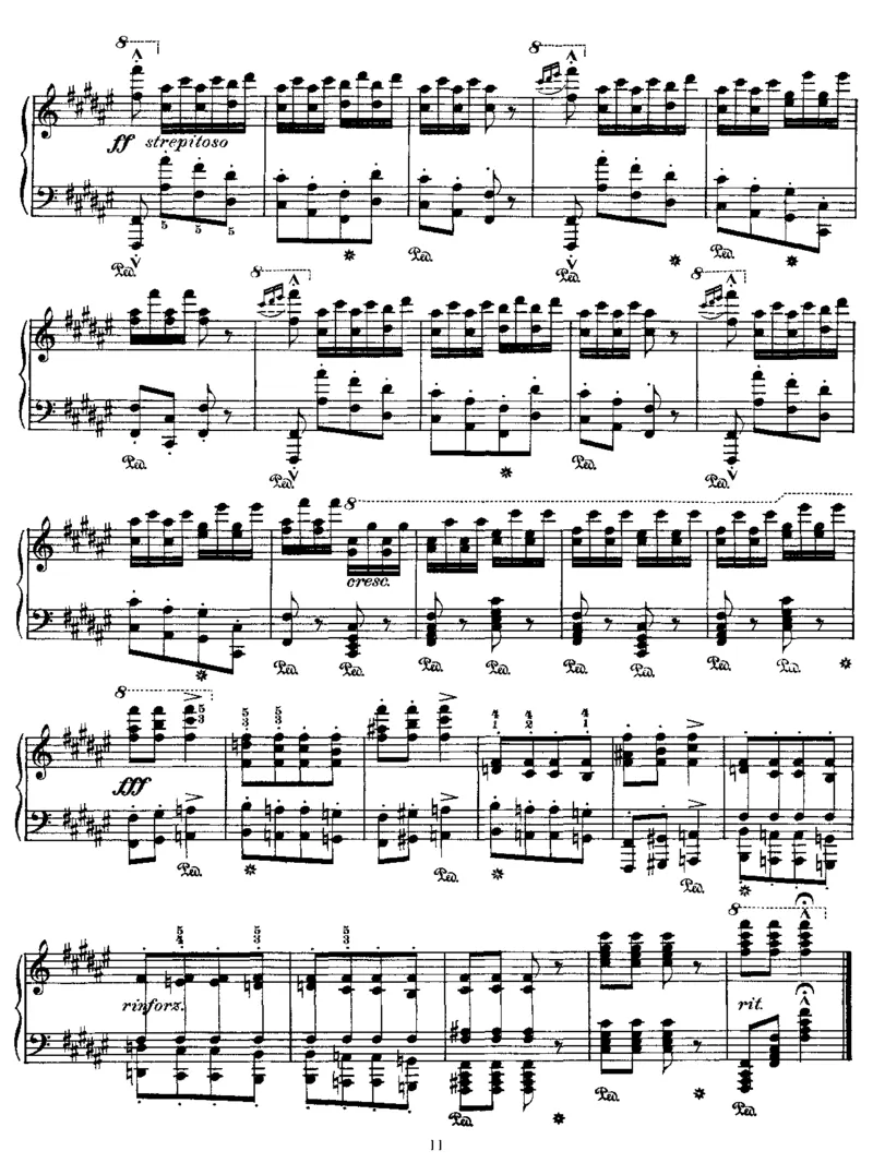 HungarianRhapsodyNo8inf#_NoRestriction_一万首著名钢琴曲谱哈农贝多芬合集视频教学电子版高清无水印可打印_1古典钢琴知名音乐家谱_李斯特钢琴谱全集_匈牙利狂想曲