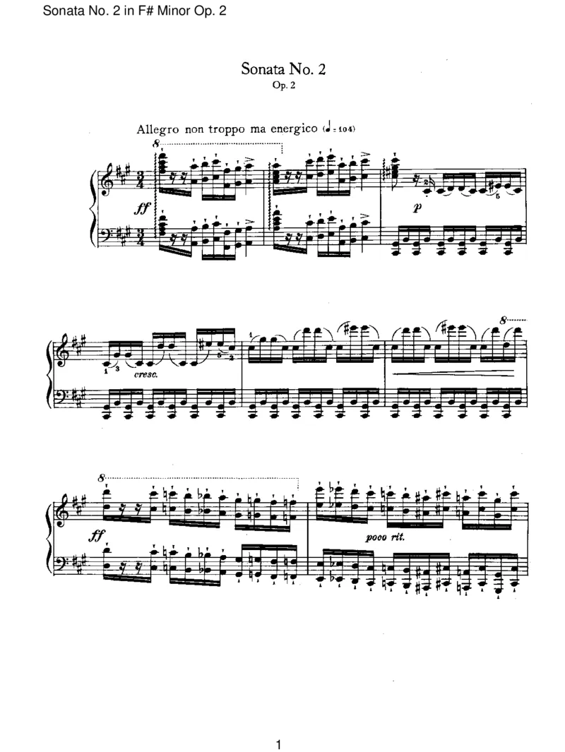SonataNo.2inF#MinorOp.2_一万首著名钢琴曲谱哈农贝多芬合集视频教学电子版高清无水印可打印_1古典钢琴知名音乐家谱_勃拉姆斯钢琴谱全集_I.Sonatas