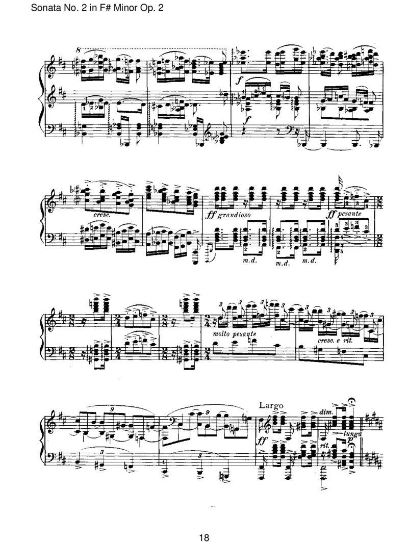 SonataNo.2inF#MinorOp.2_一万首著名钢琴曲谱哈农贝多芬合集视频教学电子版高清无水印可打印_1古典钢琴知名音乐家谱_勃拉姆斯钢琴谱全集_I.Sonatas