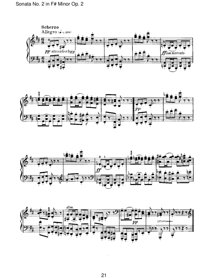 SonataNo.2inF#MinorOp.2_一万首著名钢琴曲谱哈农贝多芬合集视频教学电子版高清无水印可打印_1古典钢琴知名音乐家谱_勃拉姆斯钢琴谱全集_I.Sonatas