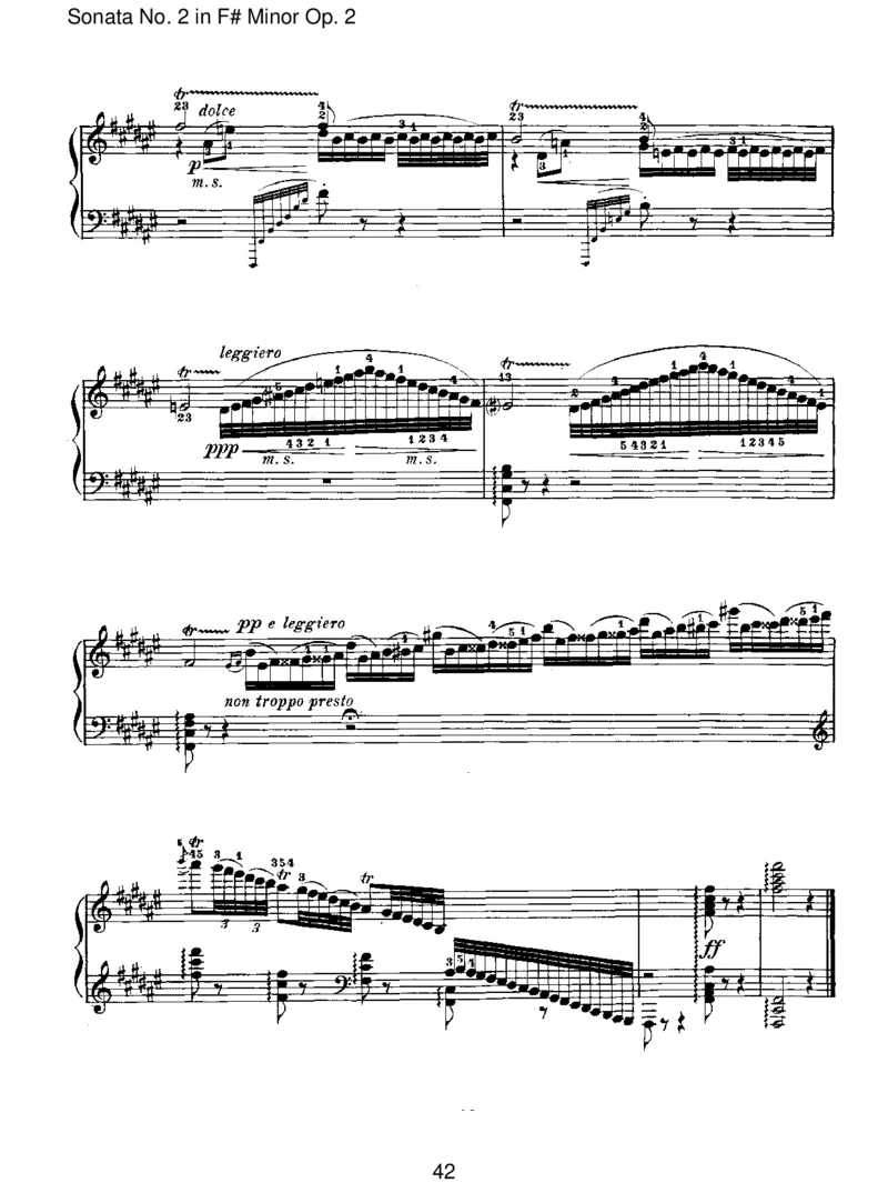 SonataNo.2inF#MinorOp.2_一万首著名钢琴曲谱哈农贝多芬合集视频教学电子版高清无水印可打印_1古典钢琴知名音乐家谱_勃拉姆斯钢琴谱全集_I.Sonatas