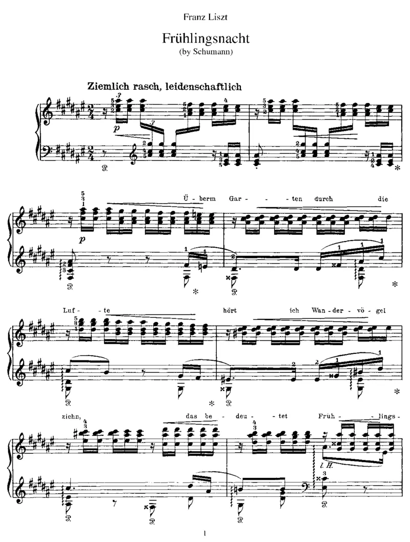 Fruhlingsnacht(Schumann)_一万首著名钢琴曲谱哈农贝多芬合集视频教学电子版高清无水印可打印_1古典钢琴知名音乐家谱_李斯特钢琴谱全集_改编其他人