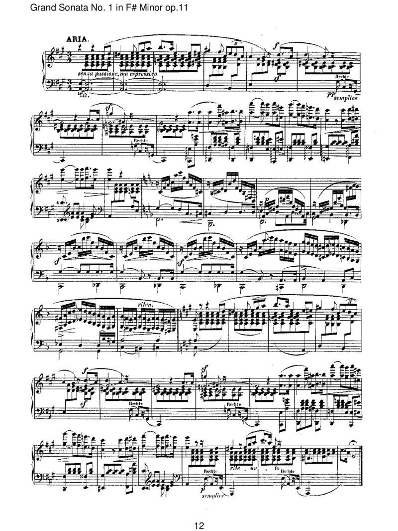 GrandSonataNo.1inF#Minorop.11_一万首著名钢琴曲谱哈农贝多芬合集视频教学电子版高清无水印可打印_1古典钢琴知名音乐家谱_舒曼钢琴谱全集_RobertSchumann罗伯特&middot;舒曼(1810-1856)