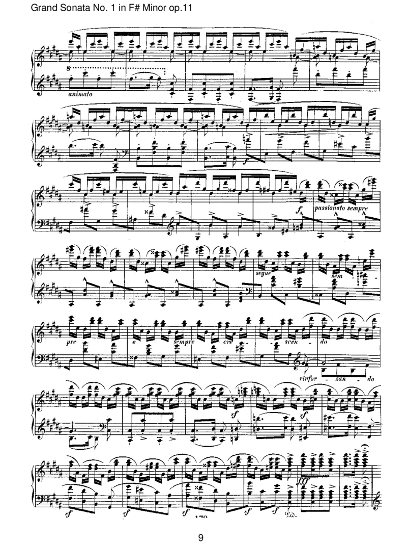 GrandSonataNo.1inF#Minorop.11_一万首著名钢琴曲谱哈农贝多芬合集视频教学电子版高清无水印可打印_1古典钢琴知名音乐家谱_舒曼钢琴谱全集_RobertSchumann罗伯特&middot;舒曼(1810-1856)