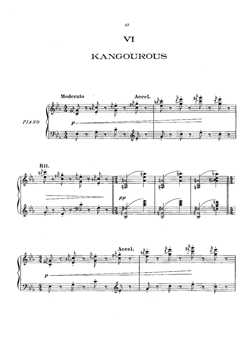 LeCarnavalDesAnimaux_一万首著名钢琴曲谱哈农贝多芬合集视频教学电子版高清无水印可打印_1古典钢琴知名音乐家谱_圣桑钢琴谱全集