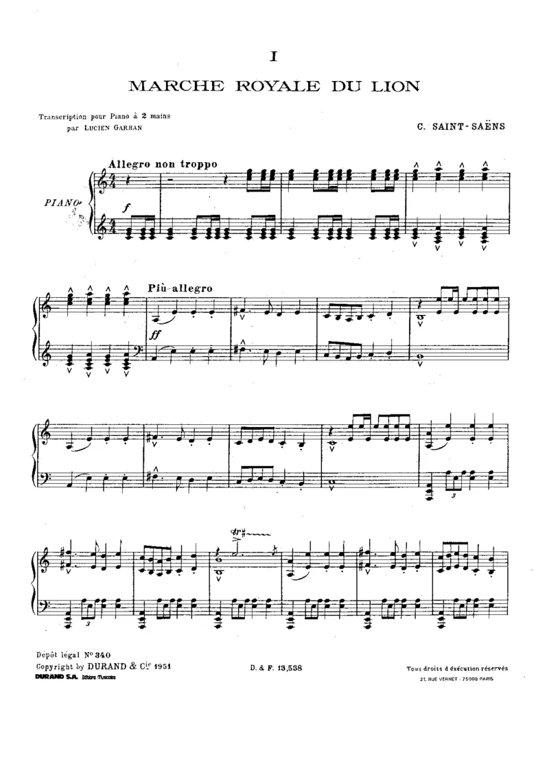 LeCarnavalDesAnimaux_一万首著名钢琴曲谱哈农贝多芬合集视频教学电子版高清无水印可打印_1古典钢琴知名音乐家谱_圣桑钢琴谱全集