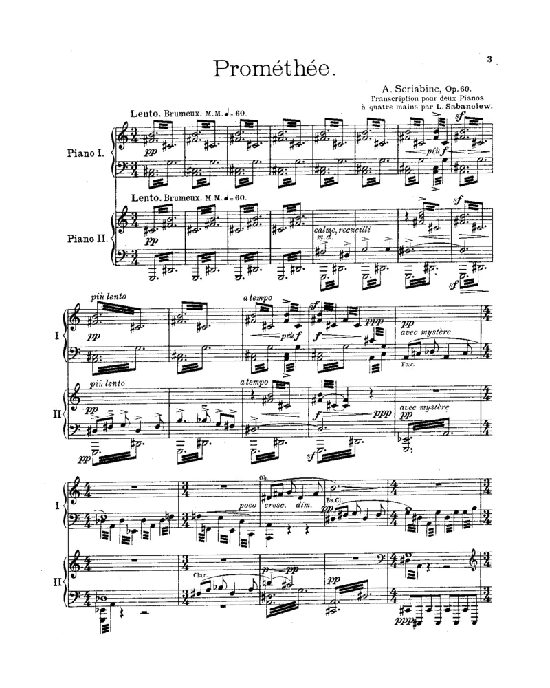 Prometheus,Op60(2Piano)_一万首著名钢琴曲谱哈农贝多芬合集视频教学电子版高清无水印可打印_1古典钢琴知名音乐家谱_斯克里亚宾钢琴谱全集