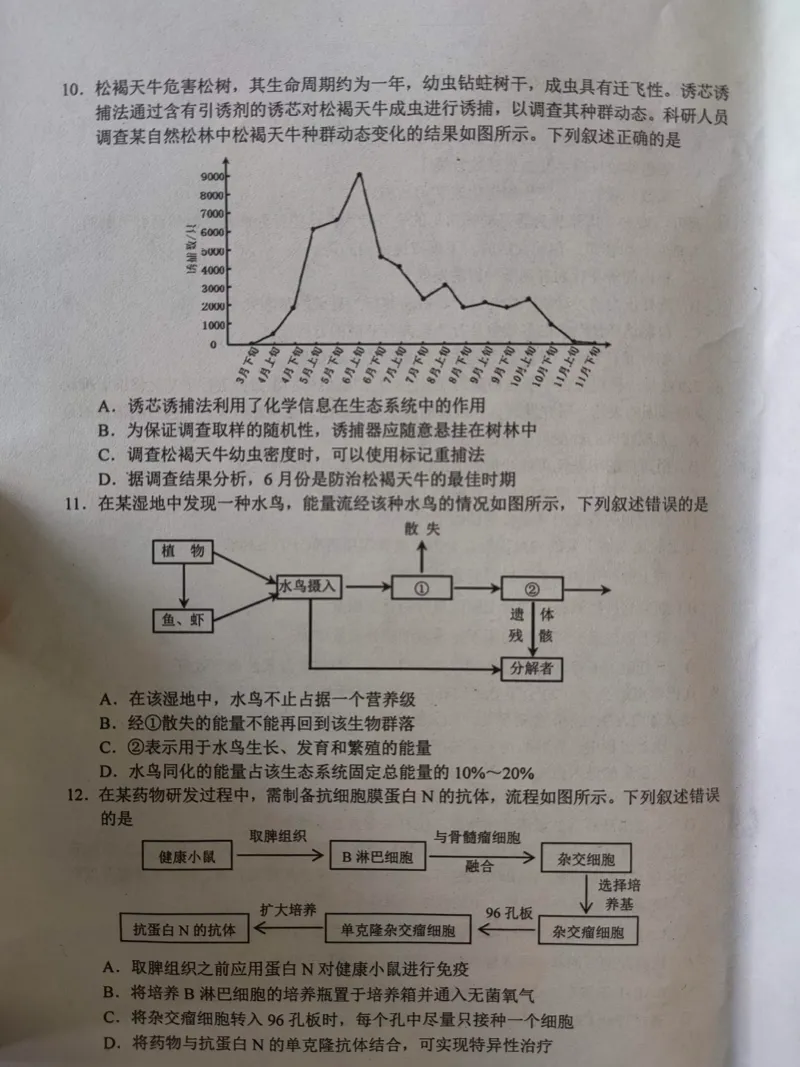 河北省唐山市2024-2025学年高三上学期摸底演练生物试题_2024-2025高三（6-6月题库）_2024年09月试卷_0913河北省唐山市2024-2025学年高三上学期开学考试试题