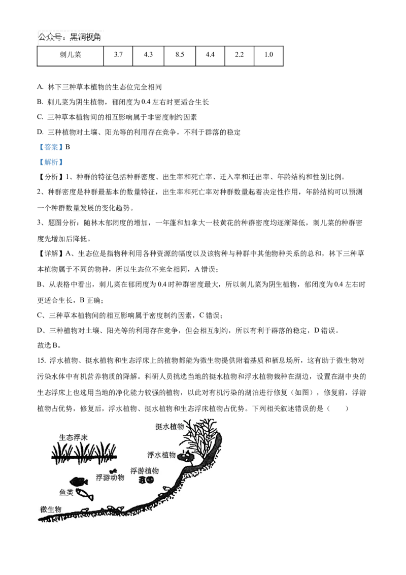 山东省济南第一中学2024-2025学年高三上学期期中学情检测试题生物答案_2024-2025高三（6-6月题库）_2024年12月试卷_1205山东省济南第一中学2024-2025学年高三上学期期中学情检测（全科）