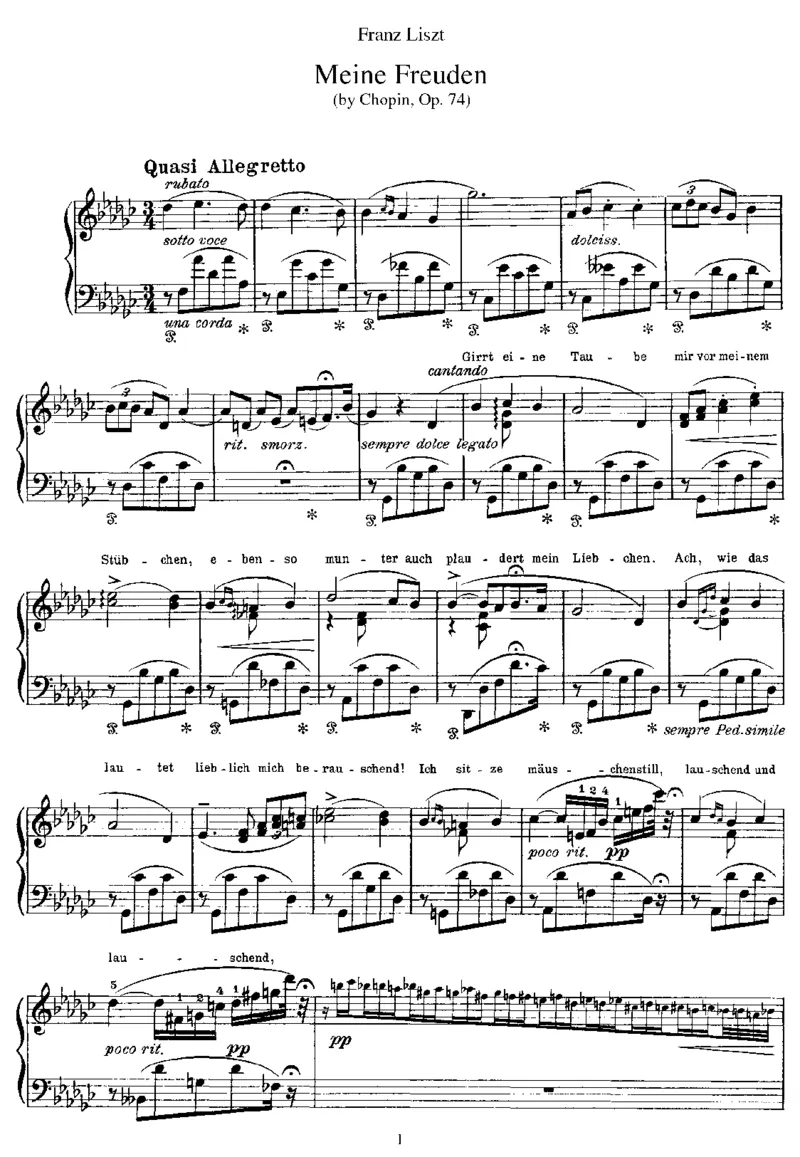 MeineFreuden(Chopin)_一万首著名钢琴曲谱哈农贝多芬合集视频教学电子版高清无水印可打印_1古典钢琴知名音乐家谱_李斯特钢琴谱全集_改编肖邦