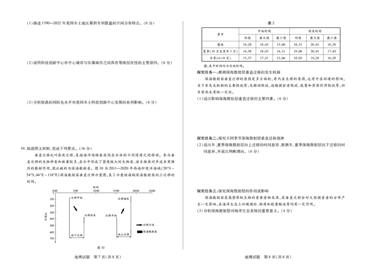安徽省卓越县中联盟2024-2025学年高三11月期中考试地理试卷（含解析）_2024-2025高三（6-6月题库）_2024年11月试卷_1130安徽省卓越县中联盟2024-2025学年高三11月期中考试（全科）