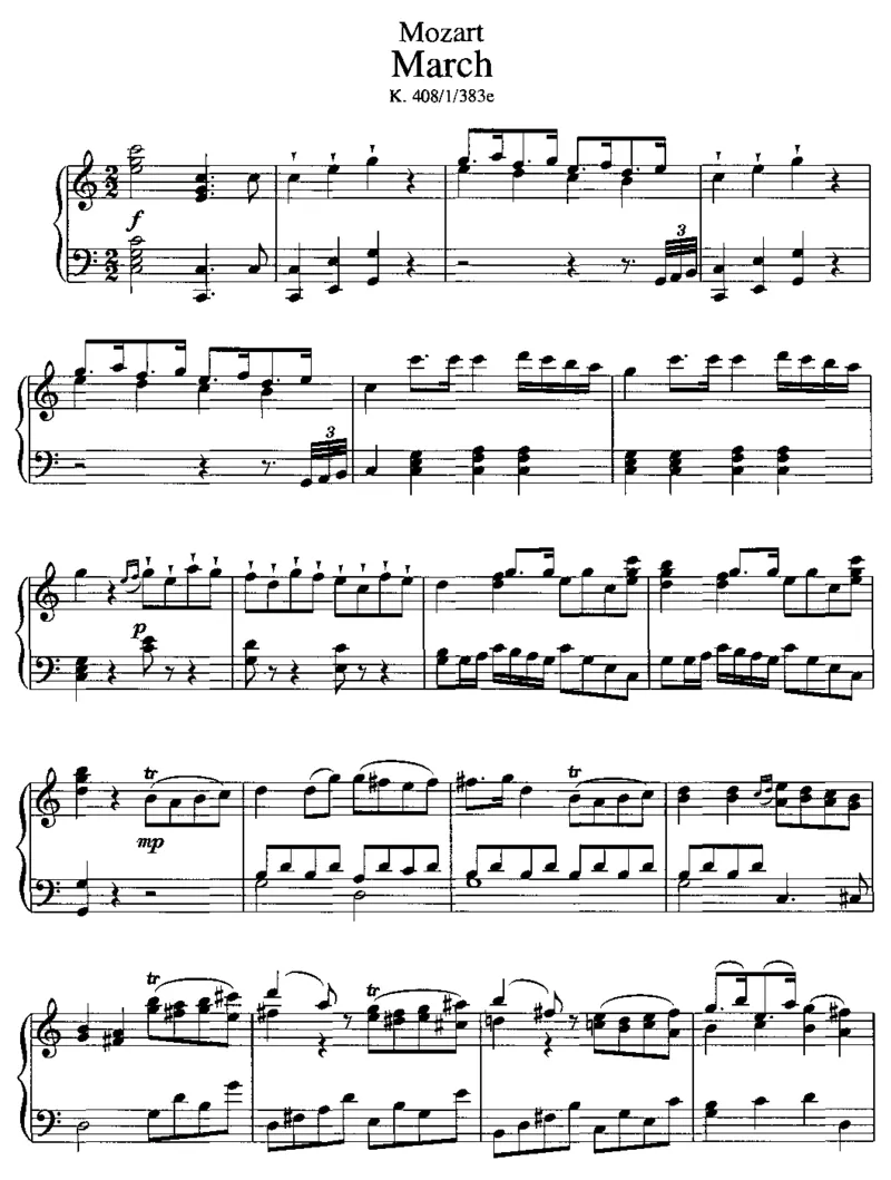 MarchinC,K408_一万首著名钢琴曲谱哈农贝多芬合集视频教学电子版高清无水印可打印_1古典钢琴知名音乐家谱_莫扎特钢琴谱全集_0312095926_其他